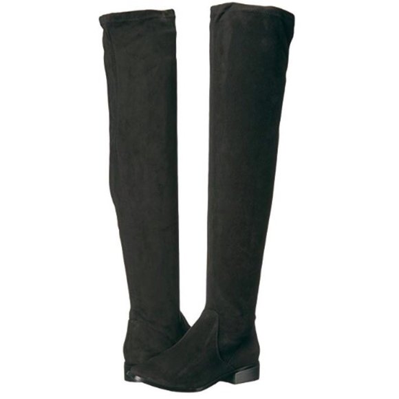 Aldo Shoes - ALDO THIGH-HIGH SUEDE BOOTS - BLACK